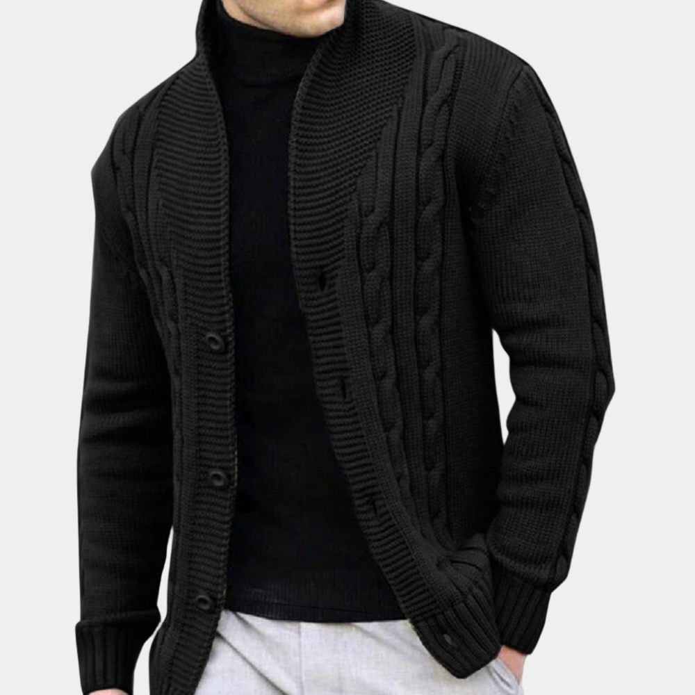 Trendy Ribbed Cardigan for Men