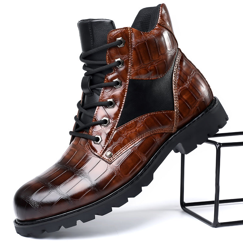 Brendan | Men's Elegant Crocodile Leather Boots