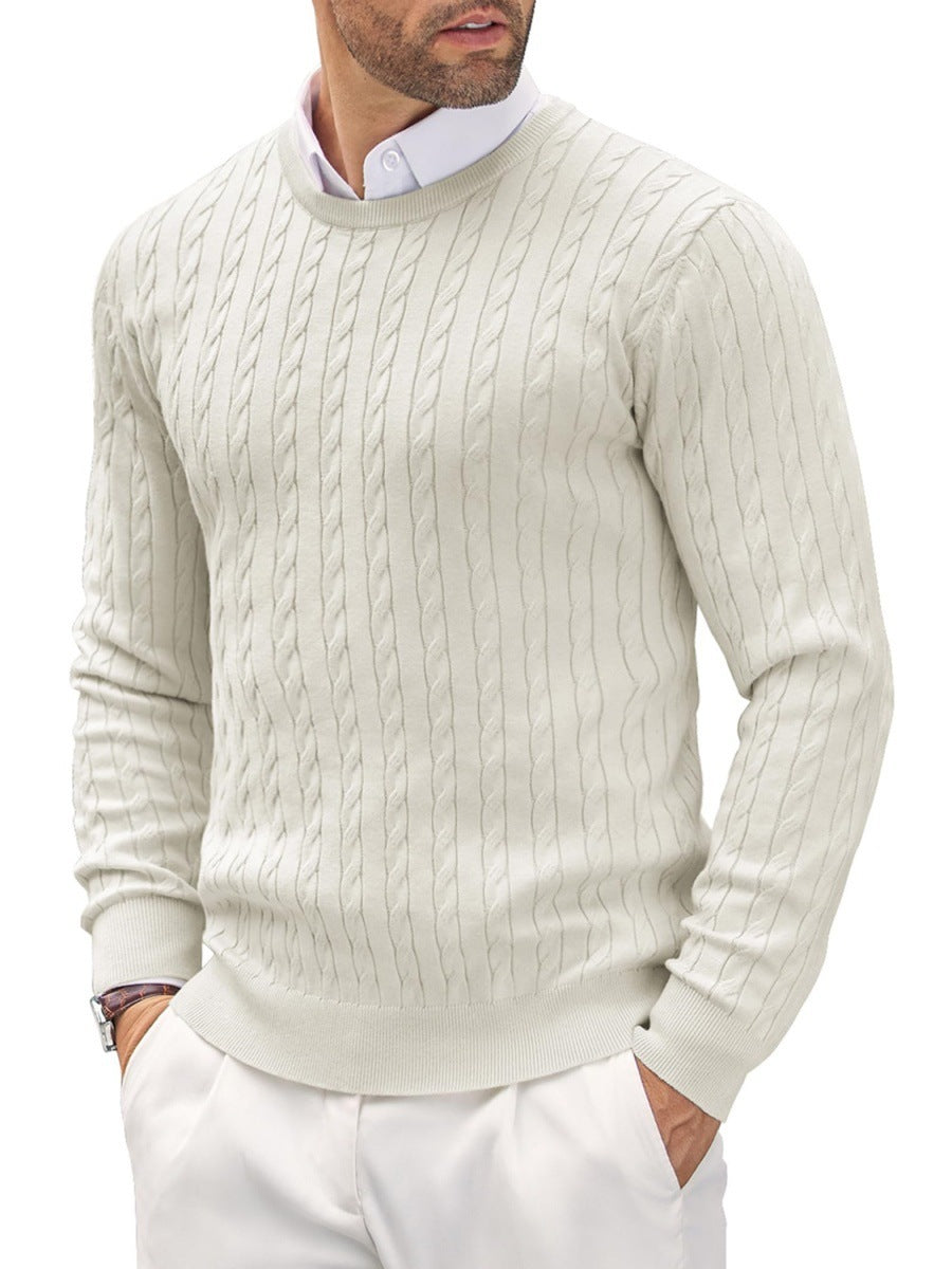 Men's Slim Fit Fine Knit Crew Neck Sweater