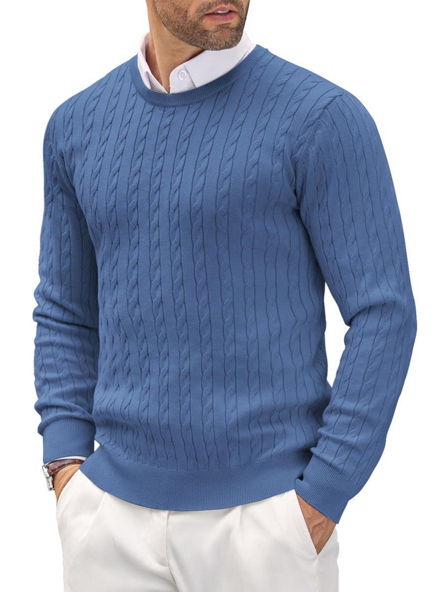 Men's Slim Fit Fine Knit Crew Neck Sweater