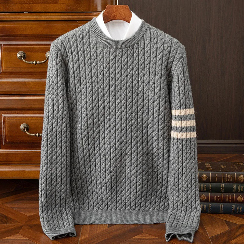 Zachary | Men's Striped Detail Sweater