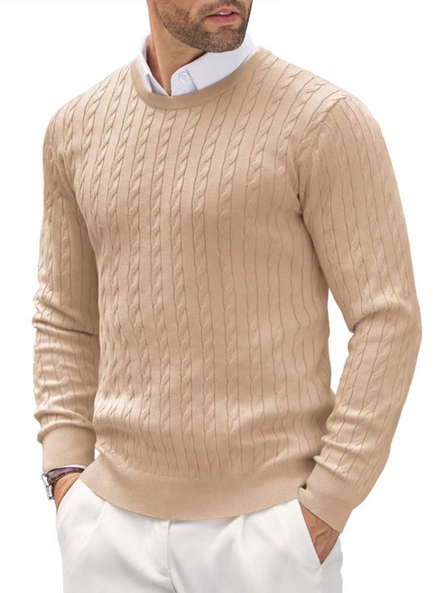 Men's Slim Fit Fine Knit Crew Neck Sweater
