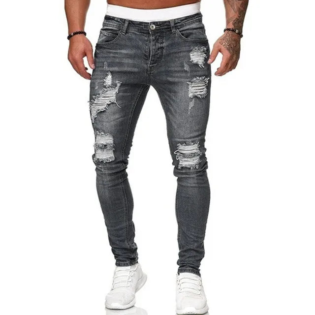 Christopher | Men's Ripped Skinny-Fit Street Jeans
