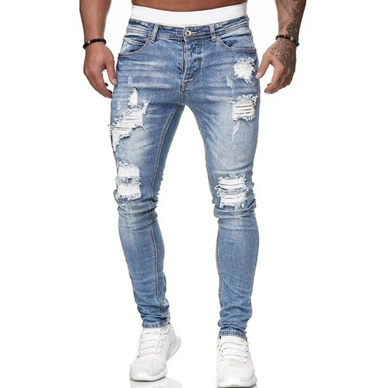 Christopher | Men's Ripped Skinny-Fit Street Jeans