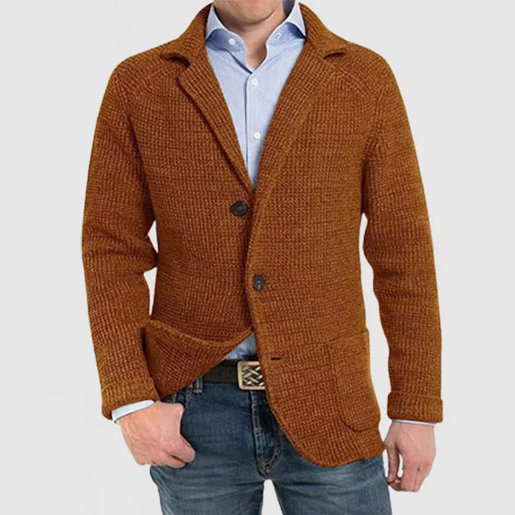 Elegant Men's Cardigan for Business and Casual Wear
