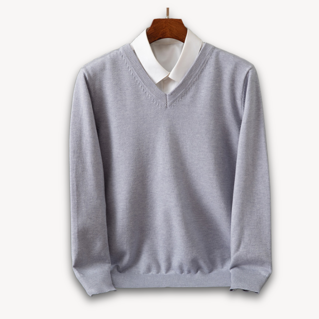 Jasper | Men's Elegant V-Neck Cashmere Sweater