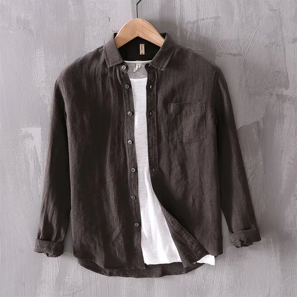 Breathable Men's Stylish Linen Shirt