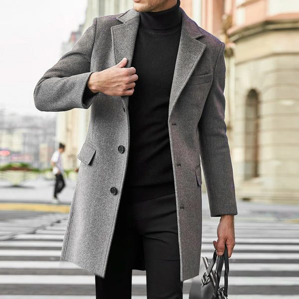 Thomas | Men's Single-Breasted Notch Lapel Coat