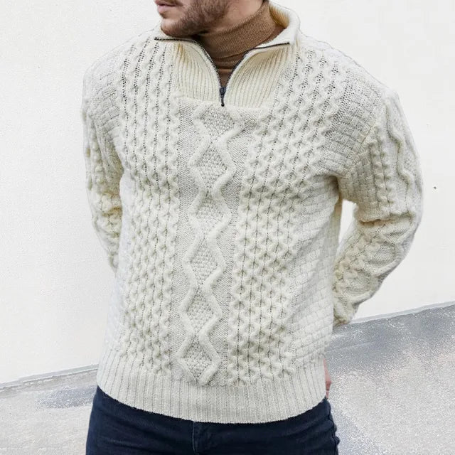 Trevor | Men's Zipper Knit Sweater