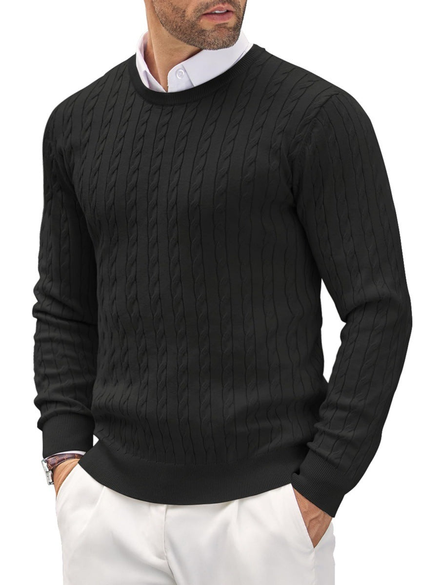 Men's Slim Fit Fine Knit Crew Neck Sweater