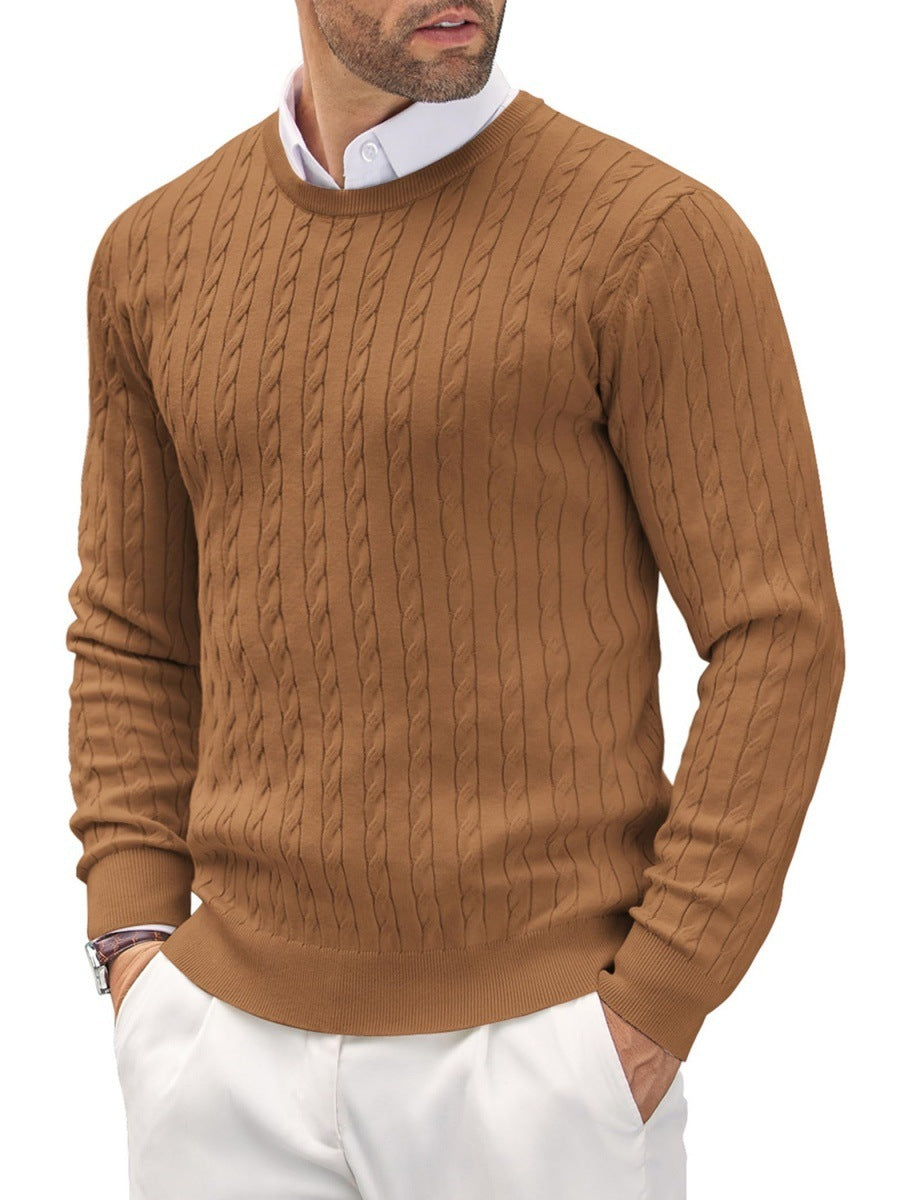 Men's Slim Fit Fine Knit Crew Neck Sweater