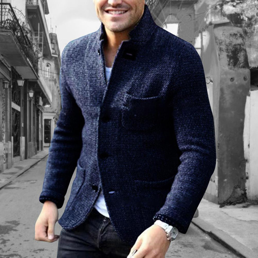 Lightweight Knit Cardigan with Buttons for Men, Ideal for Layering