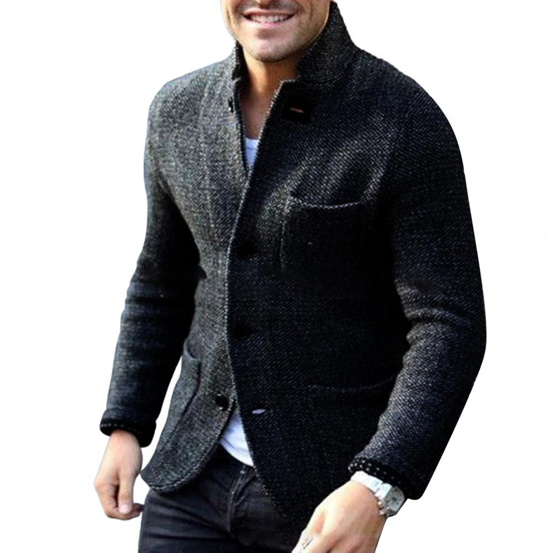 Lightweight Knit Cardigan with Buttons for Men, Ideal for Layering