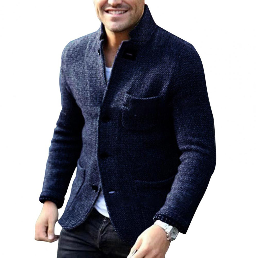 Lightweight Knit Cardigan with Buttons for Men, Ideal for Layering