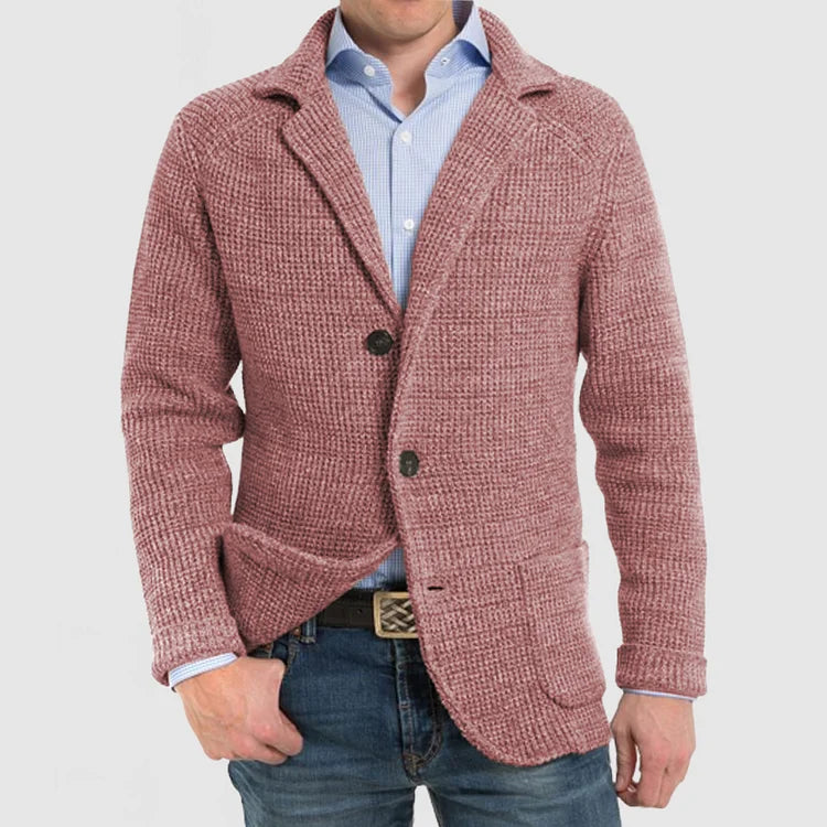 Elegant Men's Cardigan for Business and Casual Wear