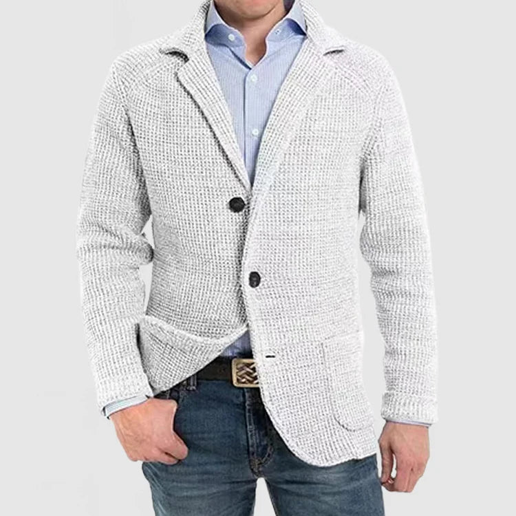 Elegant Men's Cardigan for Business and Casual Wear