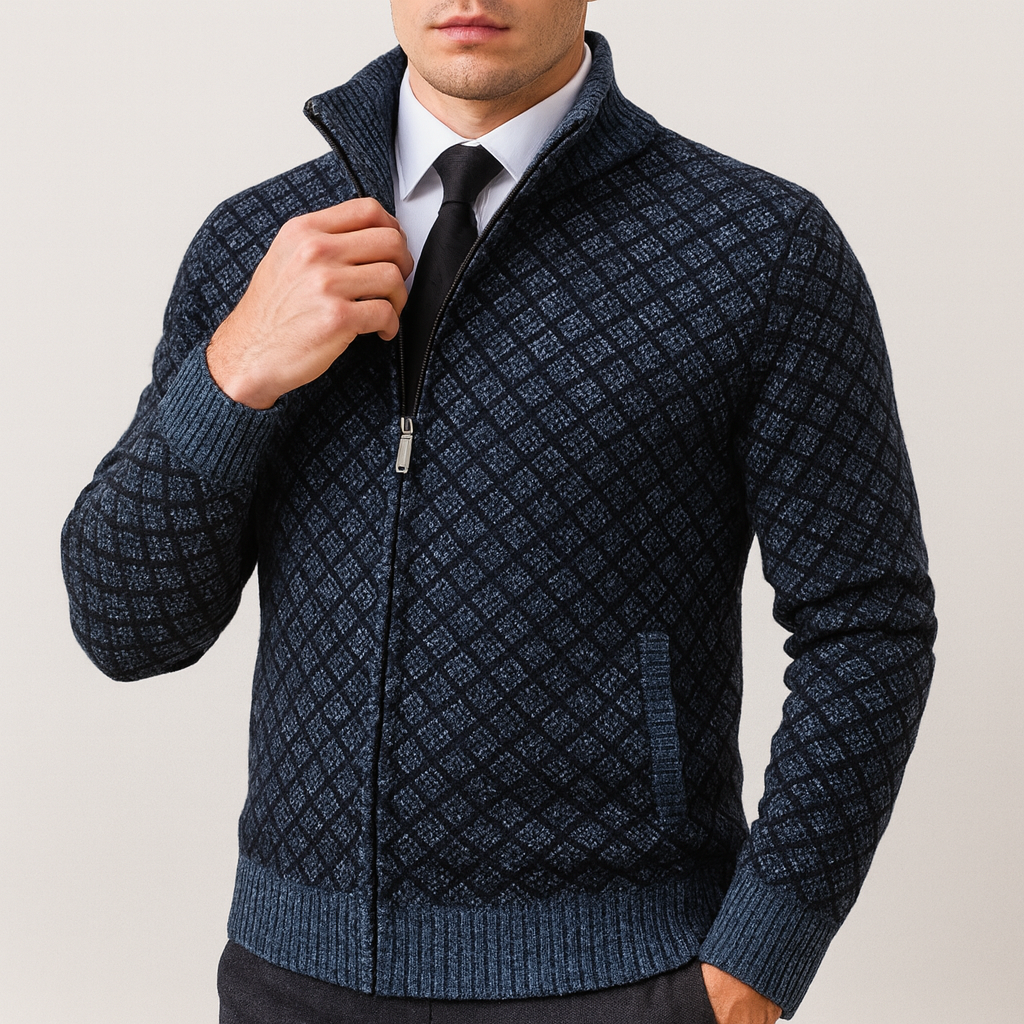 Maxwell | Men's Fitted Knit Cardigan