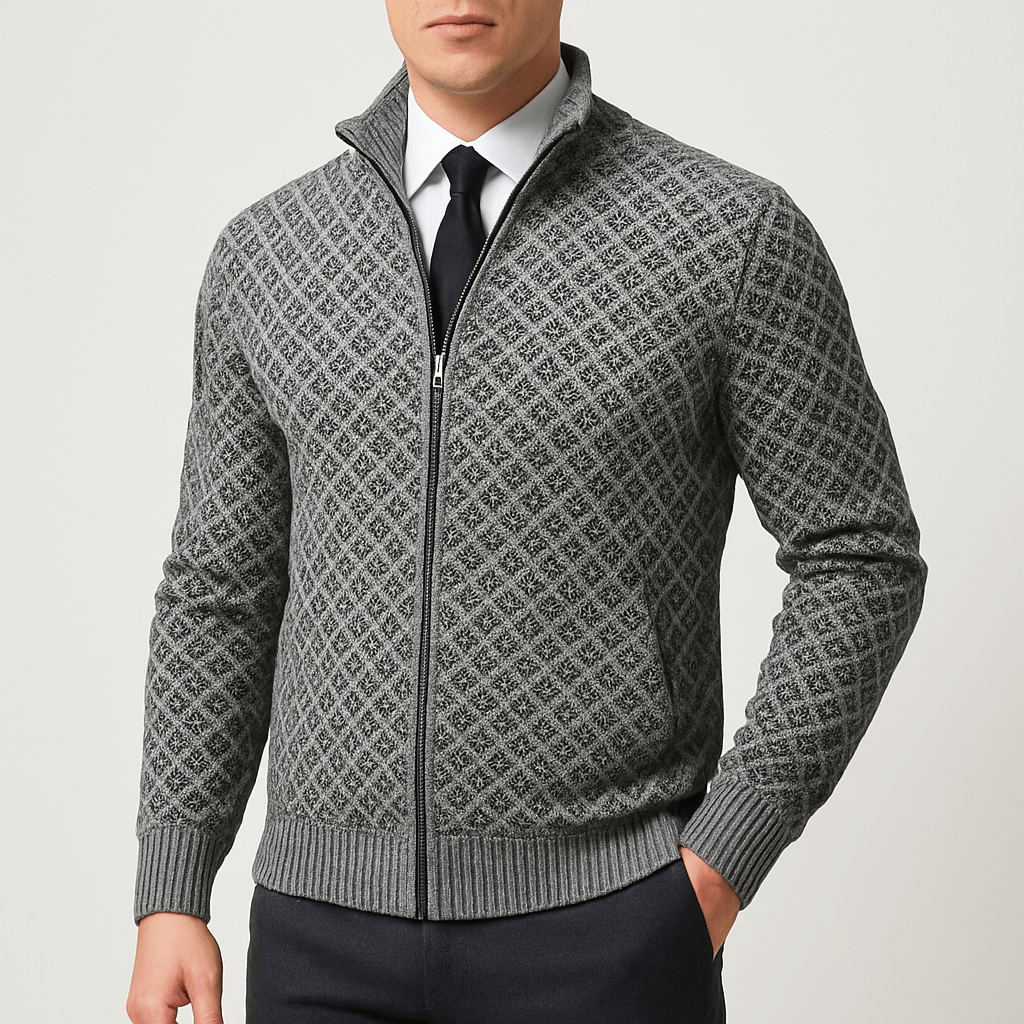 Maxwell | Men's Fitted Knit Cardigan
