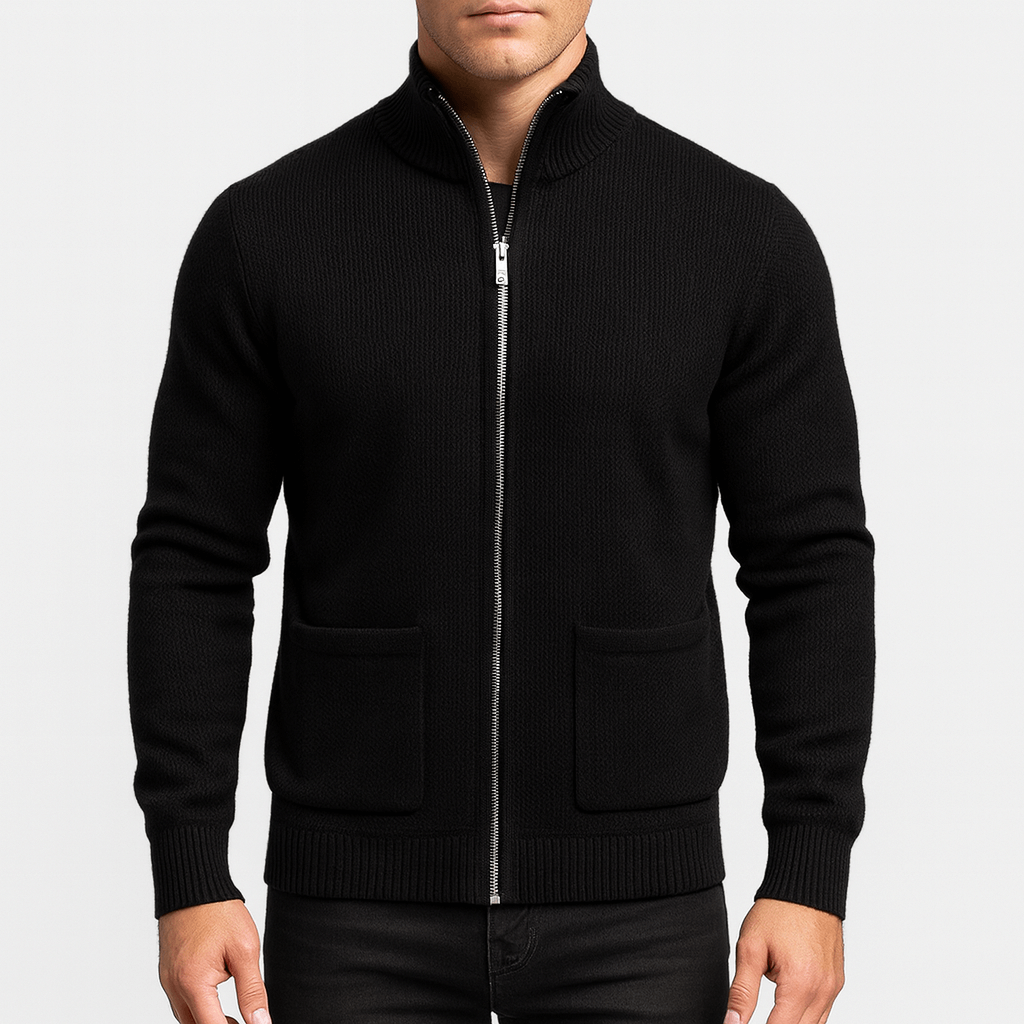 Dominic | Men's Full-Zip Cotton Cardigan