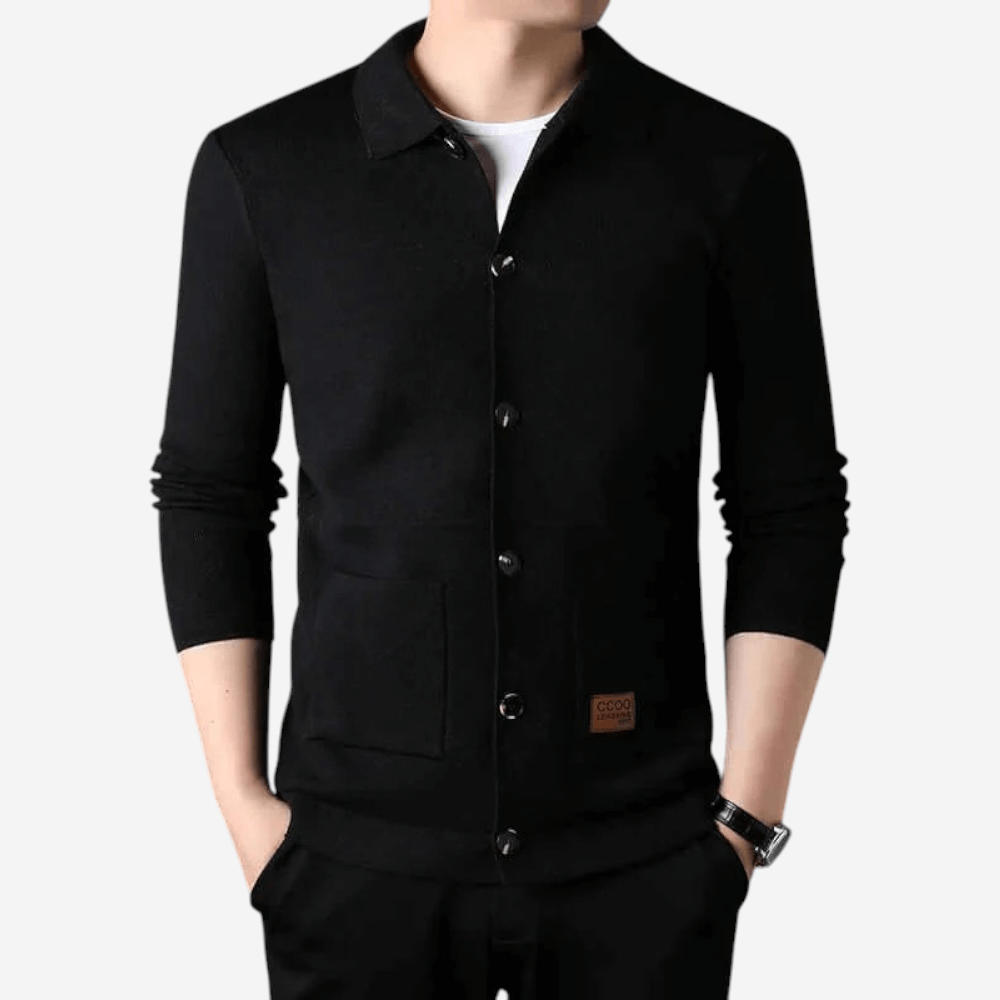 Noah | Men's Slim Fit Knit Cardigan