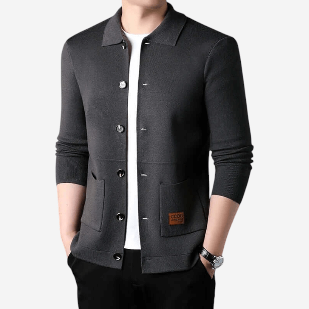Noah | Men's Slim Fit Knit Cardigan