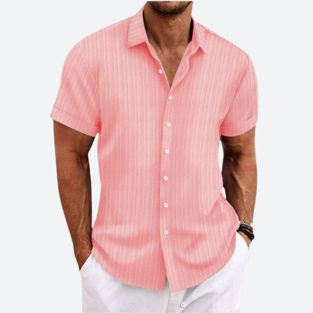 Striped Linen Men's Shirt