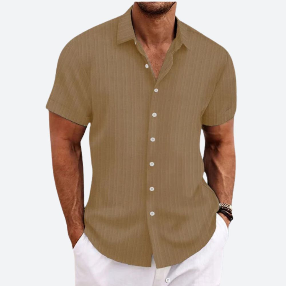 Striped Linen Men's Shirt