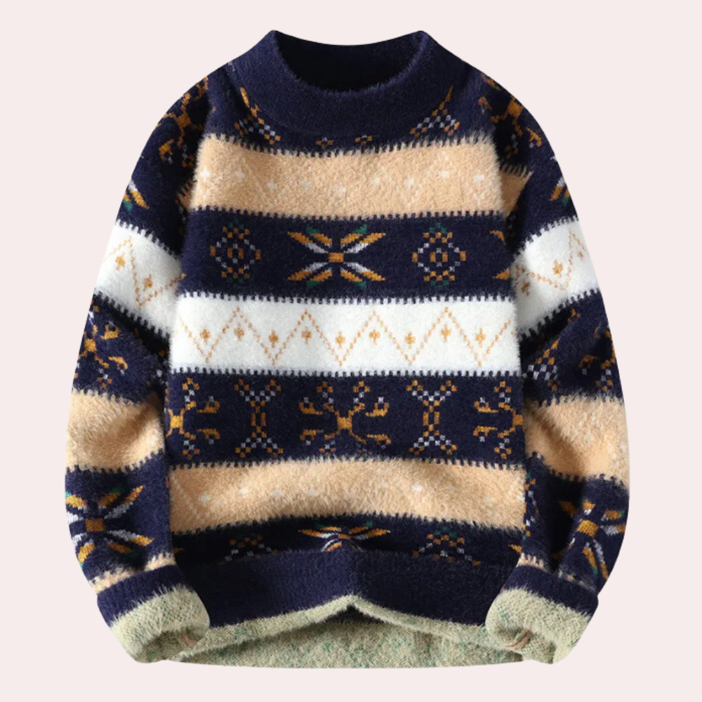 Umar | Men's Patterned Winter Sweater