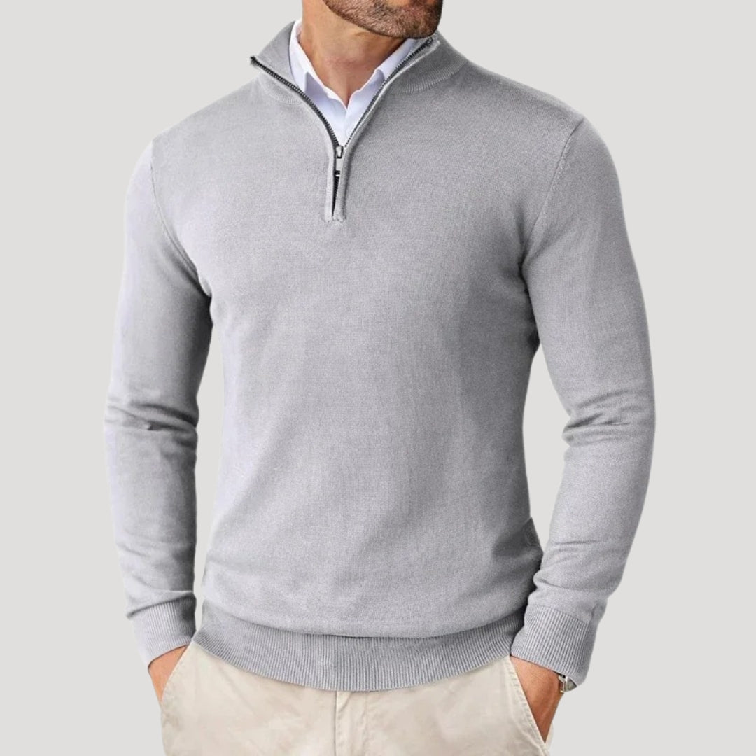 Elijah | Men's Smart Casual Half-Zip Sweater