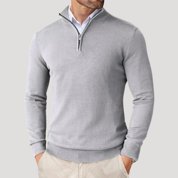 Elijah | Men's Smart Casual Half-Zip Sweater