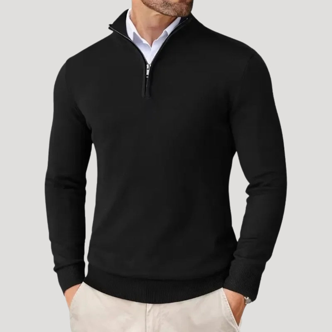 Elijah | Men's Smart Casual Half-Zip Sweater