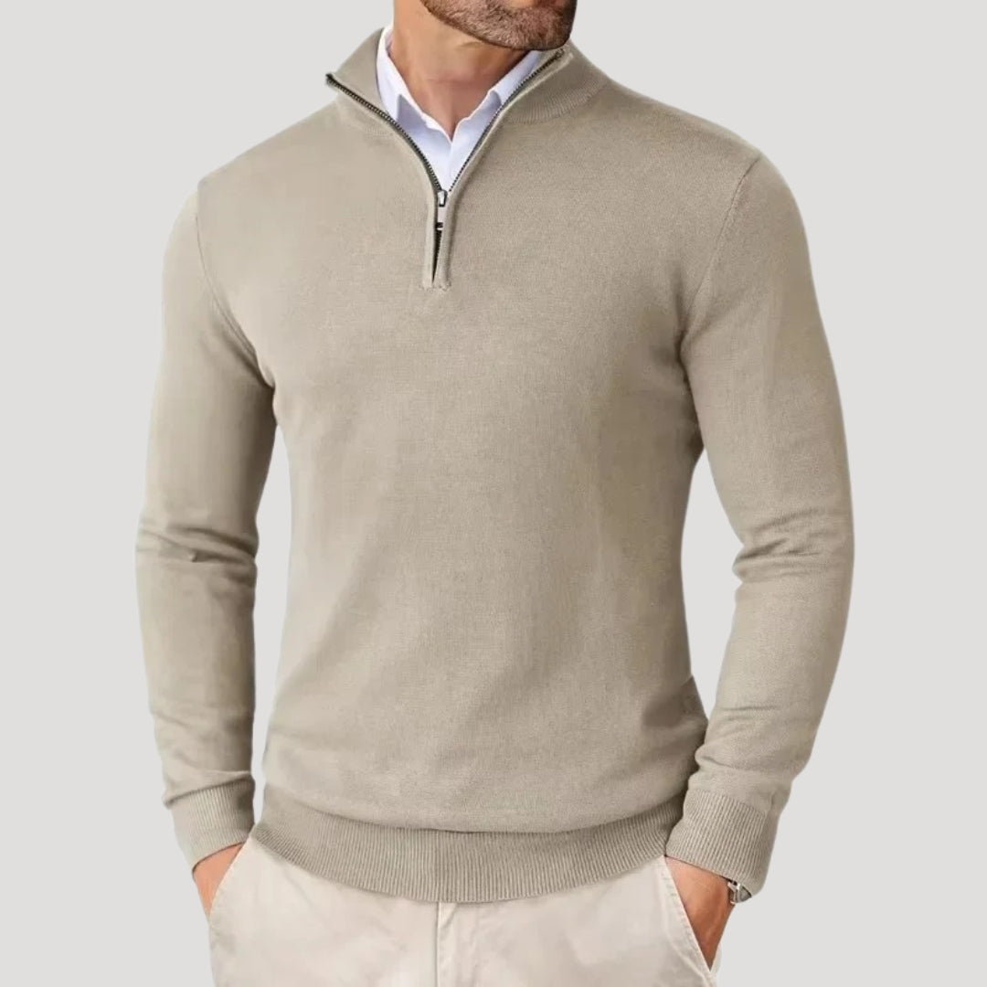 Elijah | Men's Smart Casual Half-Zip Sweater