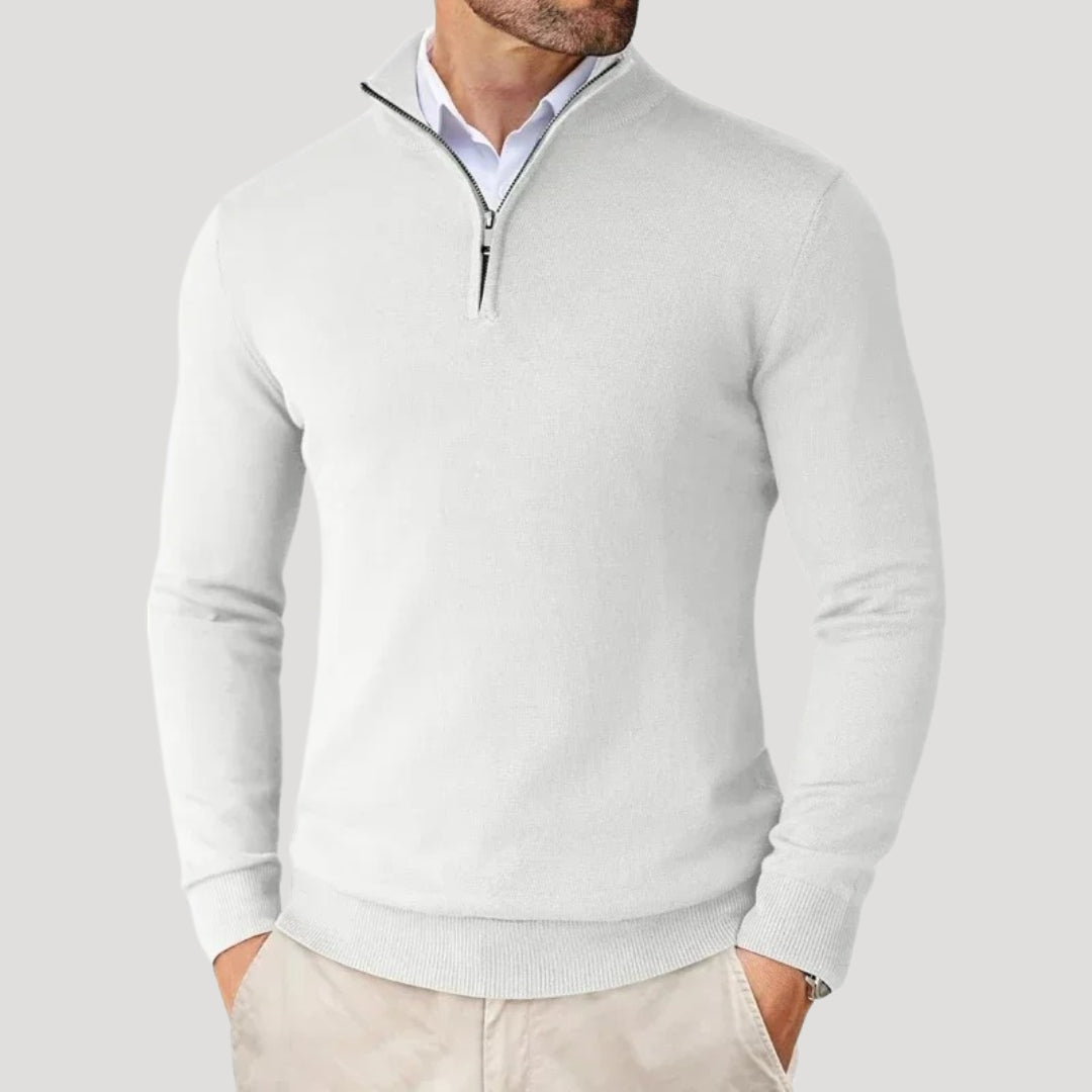 Elijah | Men's Smart Casual Half-Zip Sweater