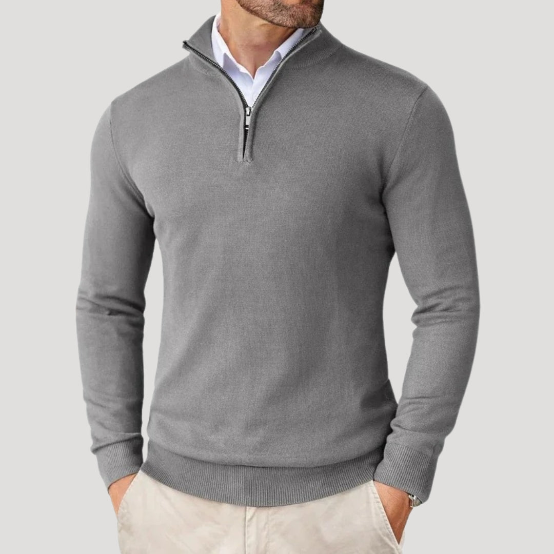 Elijah | Men's Smart Casual Half-Zip Sweater