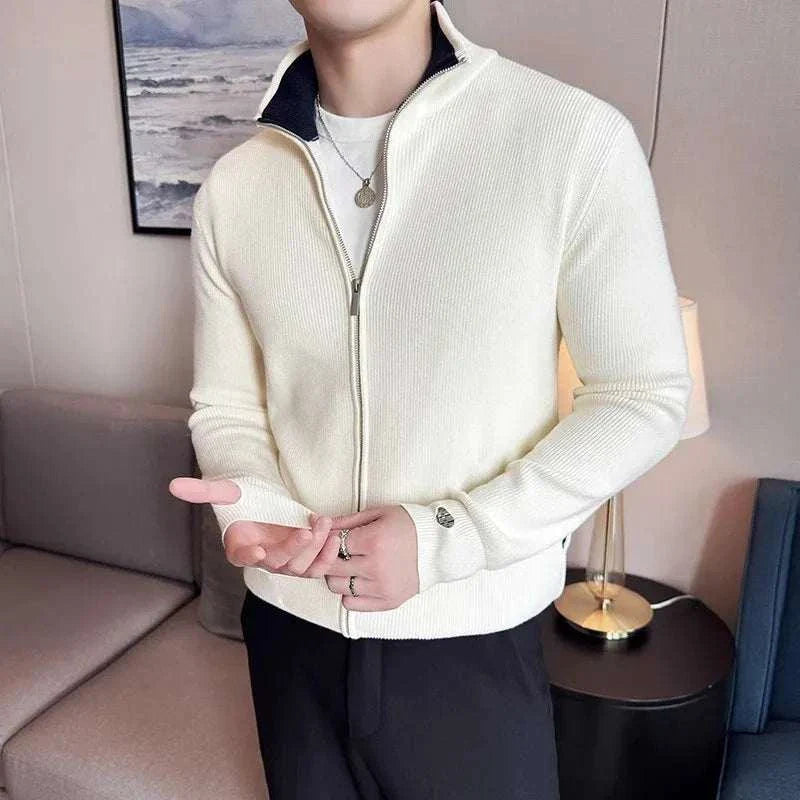 Harvey | Men's Zipper Cardigan Sweater
