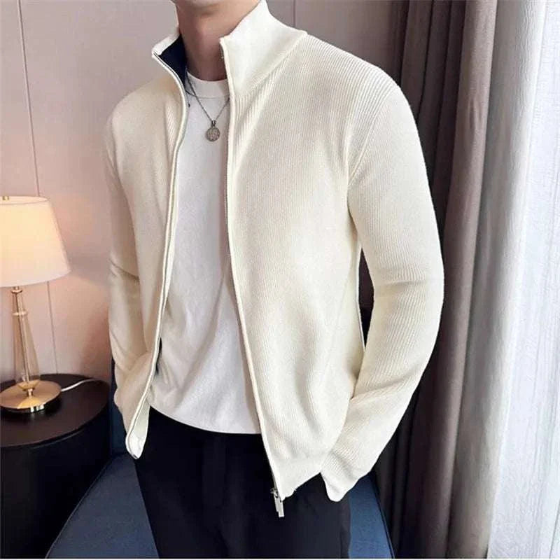 Harvey | Men's Zipper Cardigan Sweater