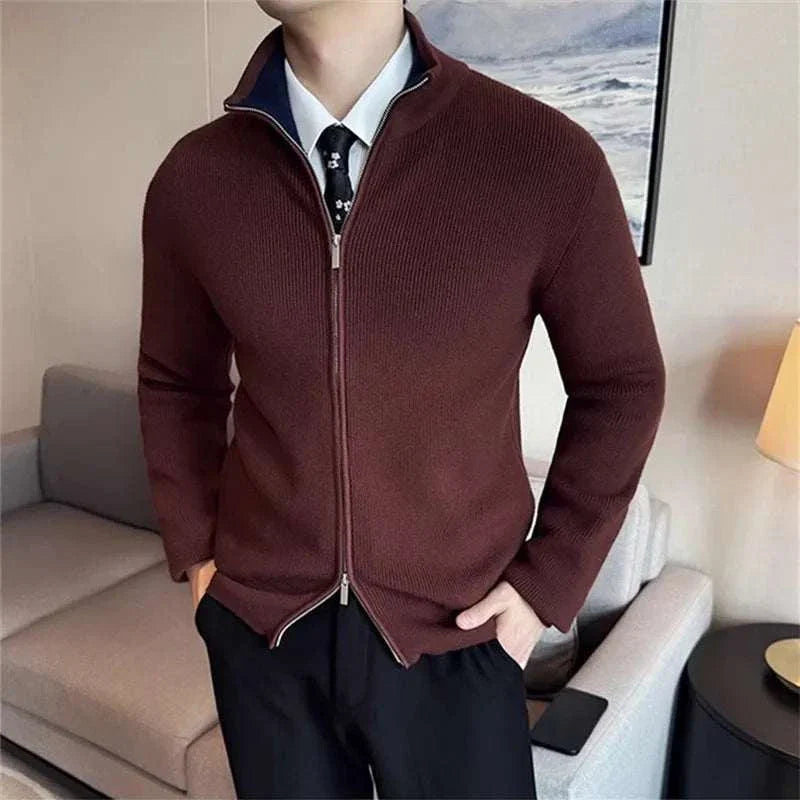 Harvey | Men's Zipper Cardigan Sweater