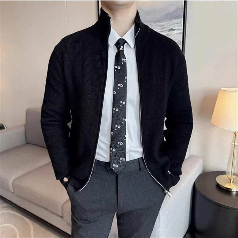 Harvey | Men's Zipper Cardigan Sweater