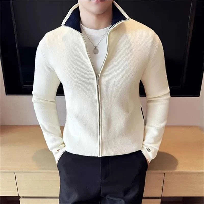 Harvey | Men's Zipper Cardigan Sweater
