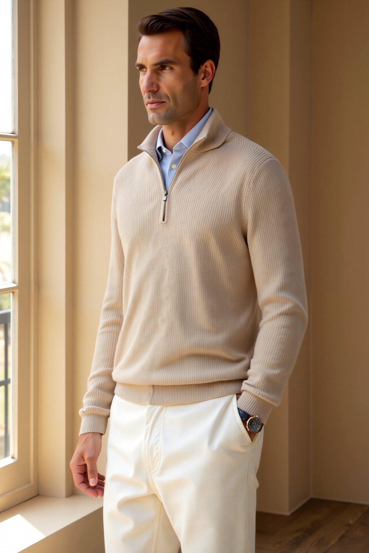 Dylan | Men's Classic Knitted Wool Sweater