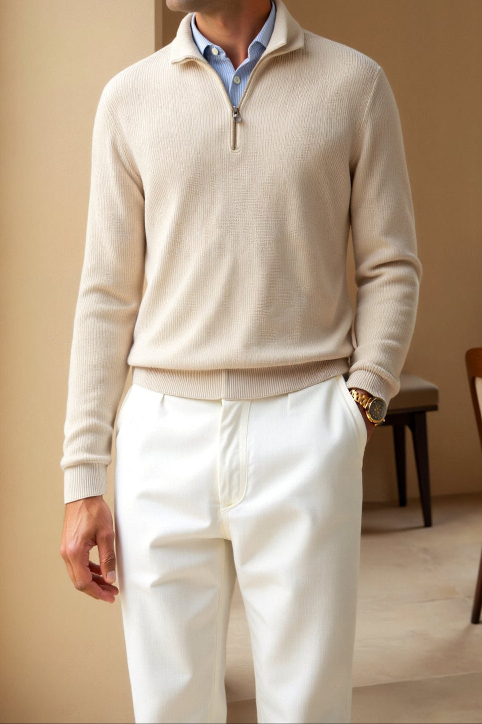 Dylan | Men's Classic Knitted Wool Sweater
