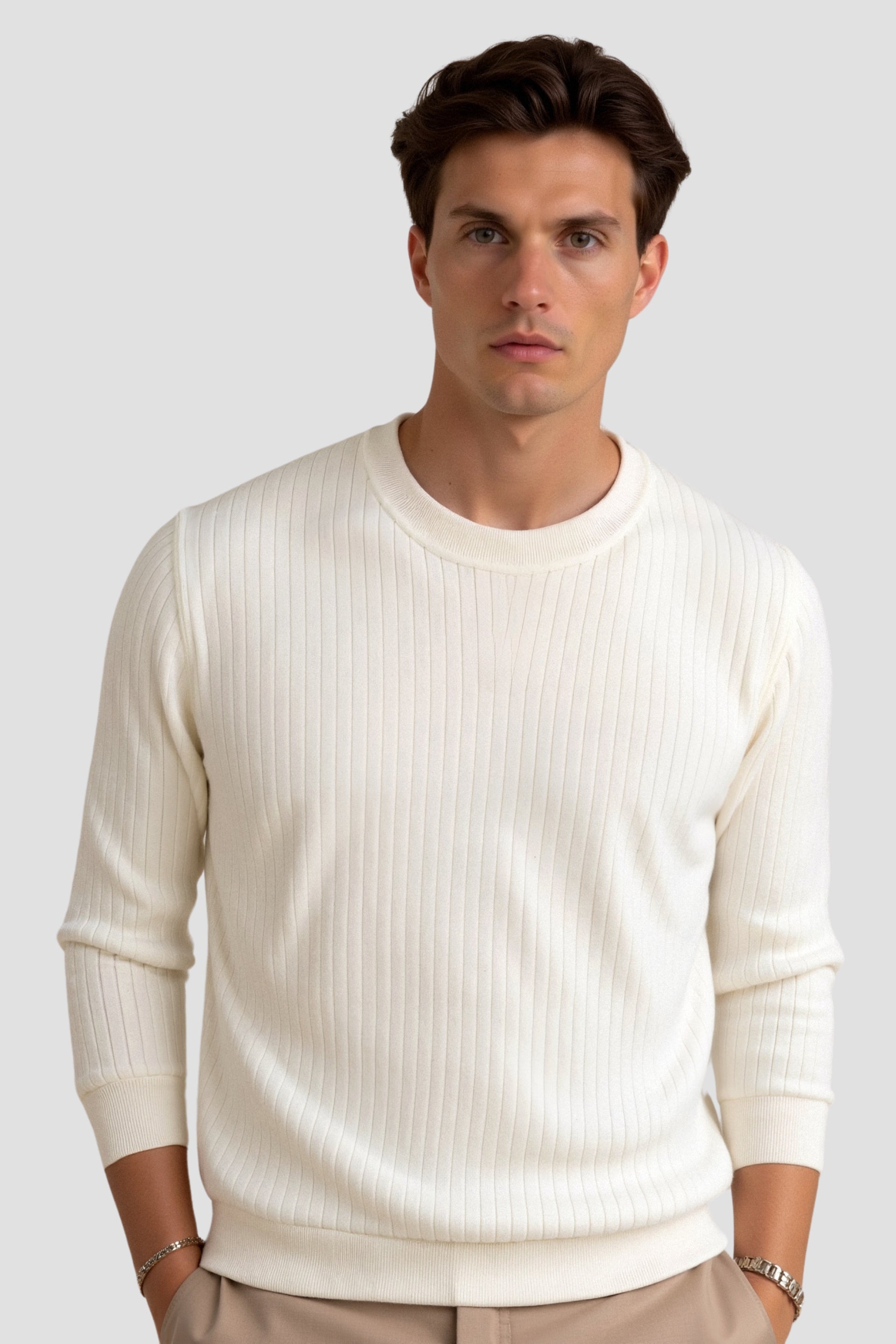 Owen | Men's Ribbed Long Sleeve Sweater