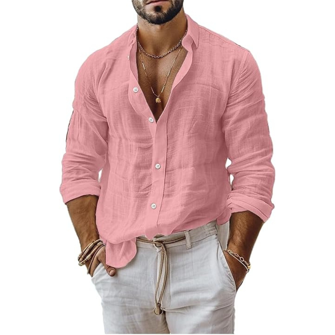 Tailored Linen Shirt with Modern Fit