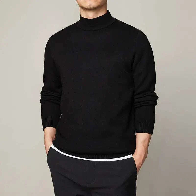 Nathan | Men's Half Turtleneck Knit Sweater