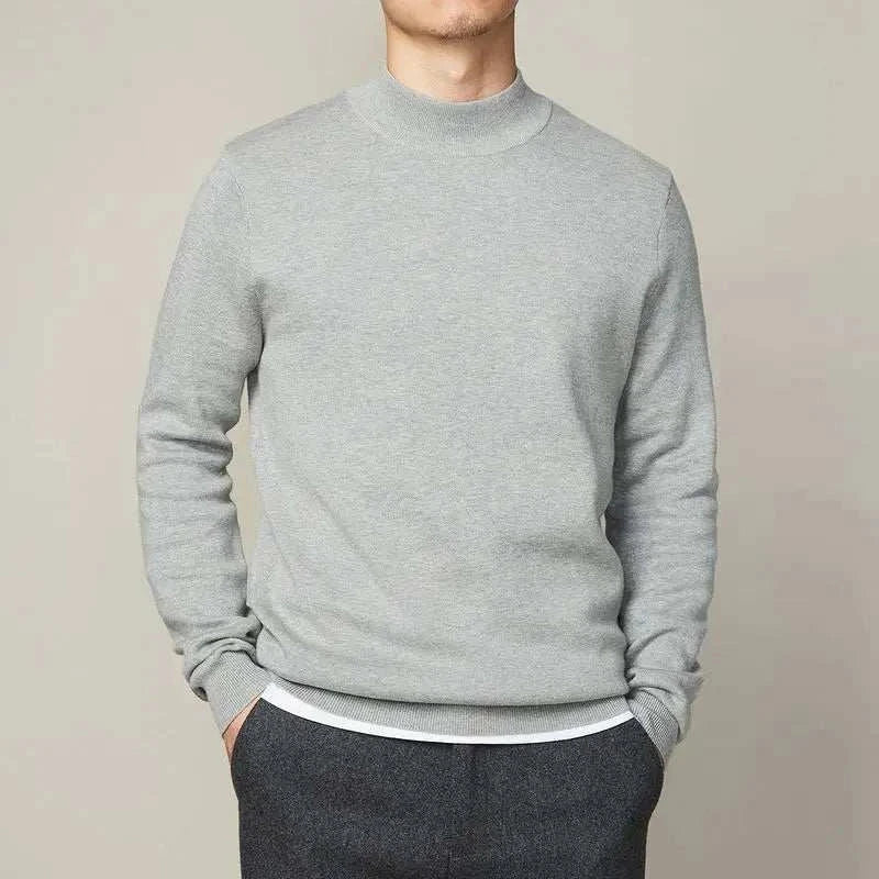 Nathan | Men's Half Turtleneck Knit Sweater