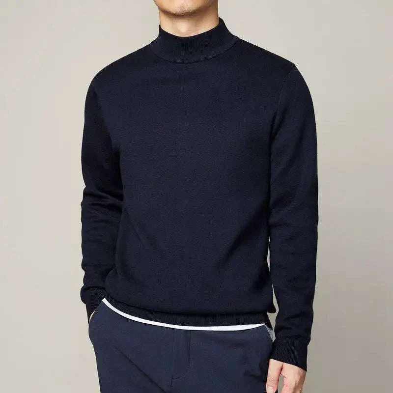 Nathan | Men's Half Turtleneck Knit Sweater