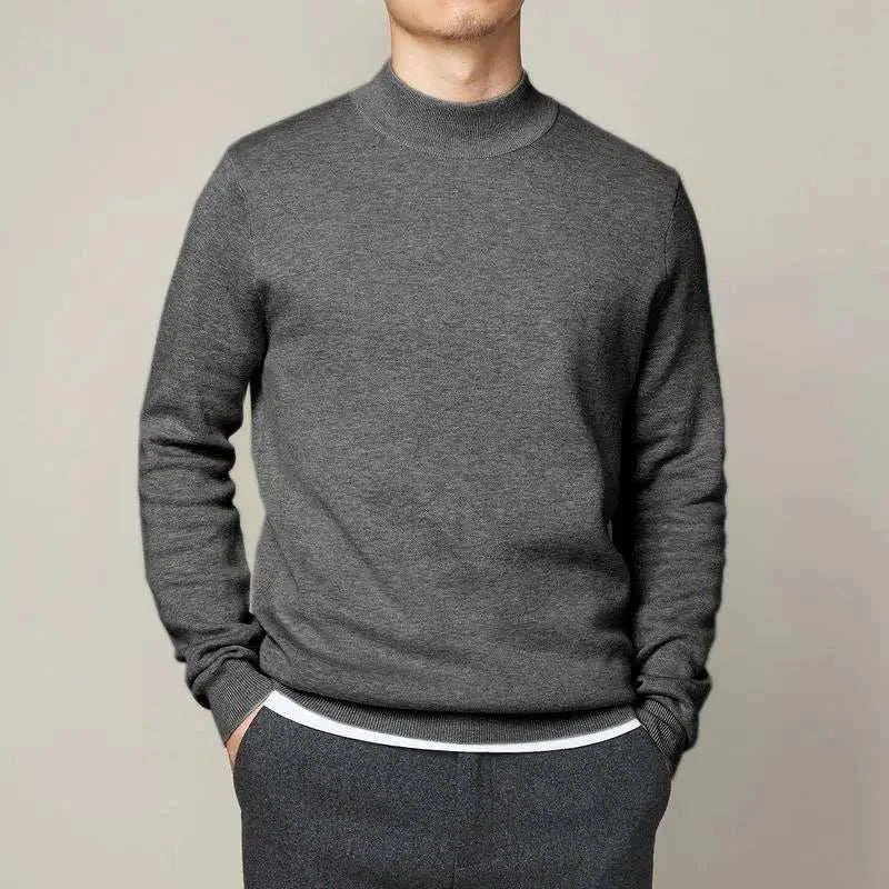 Nathan | Men's Half Turtleneck Knit Sweater