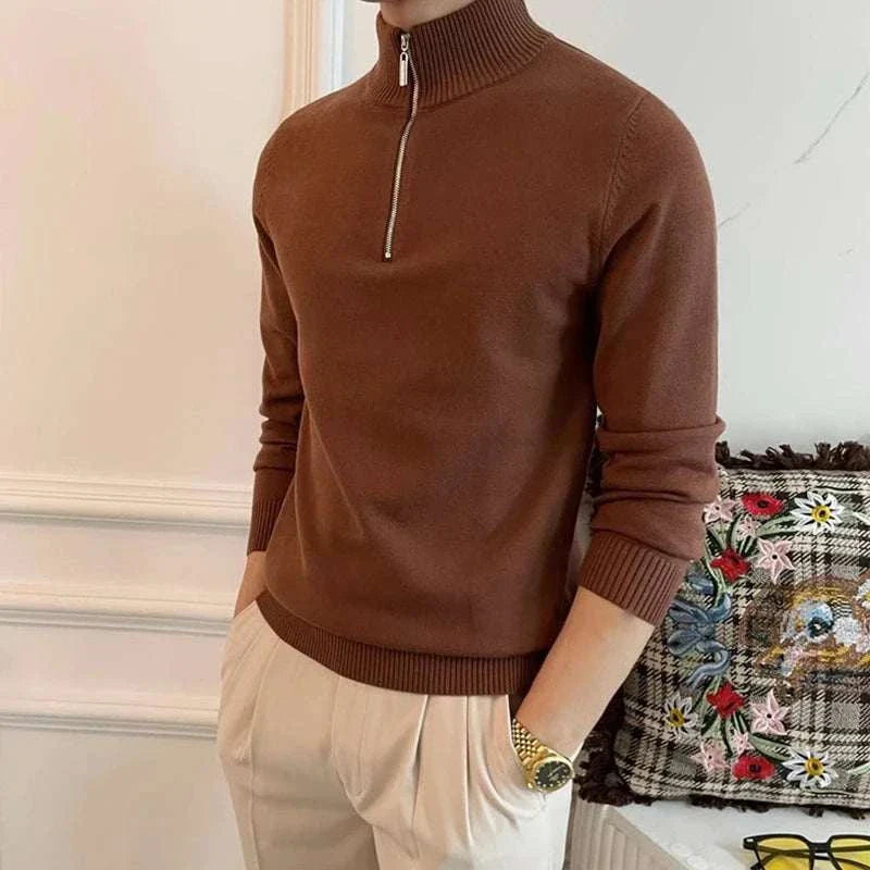 Jacob | Men's Zip-Up Knit Sweater