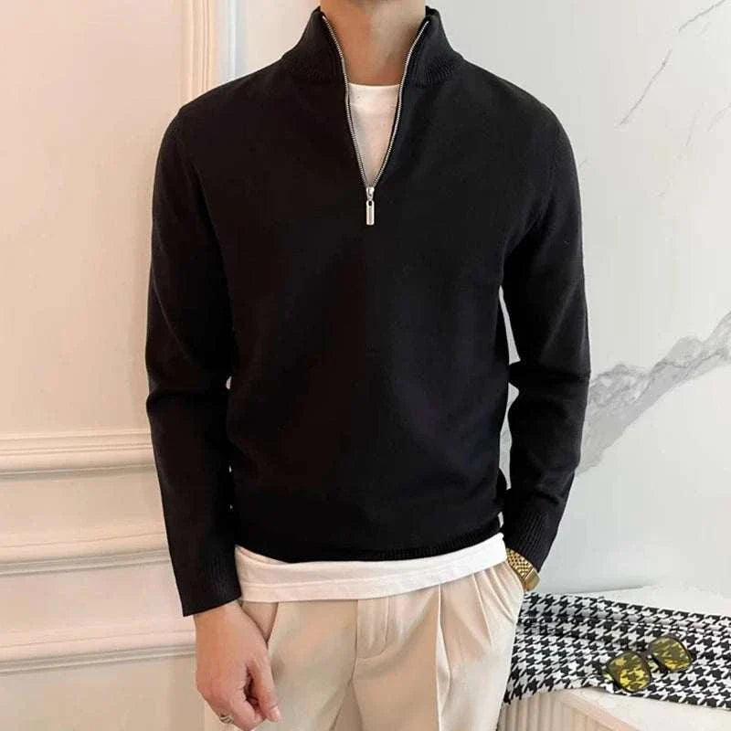 Jacob | Men's Zip-Up Knit Sweater