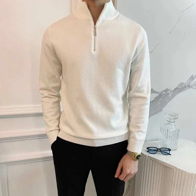 Jacob | Men's Zip-Up Knit Sweater